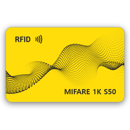 Пластиковая RFID-карта Mifare 1K S50 (4/7 byte UID) с печатью