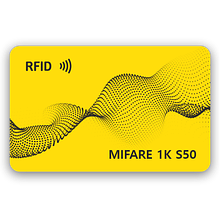 Пластиковая RFID-карта Mifare 1K S50 (4/7 byte UID) с печатью