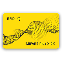 Пластиковая RFID-карта Mifare Plus X 2K (4/7 byte UID) с печатью