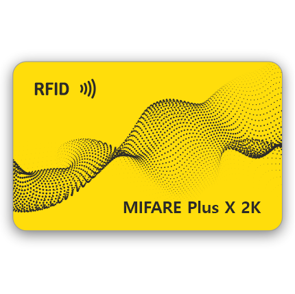 Пластиковая RFID-карта Mifare Plus X 2K (4/7 byte UID) с печатью - фото 1 - id-p67343737