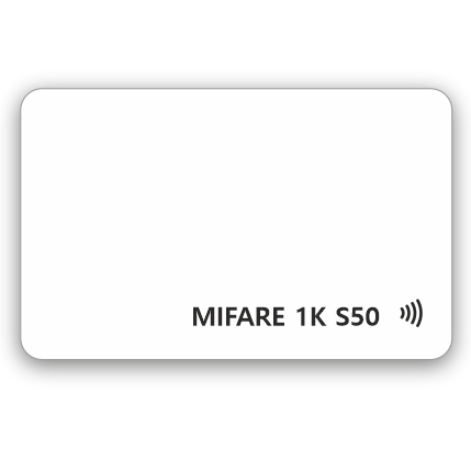 Белая RFID-карта Mifare 1K S50 (4/7 byte UID)