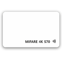 Белая RFID-карта Mifare 4K S70 (4/7 byte UID)