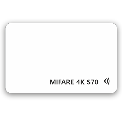 Белая RFID-карта Mifare 4K S70 (4/7 byte UID) - фото 1 - id-p124645241