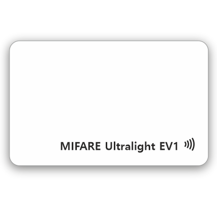 Белая RFID-карта Mifare Ultralight EV1 (4/7 byte UID) - фото 1 - id-p67343639