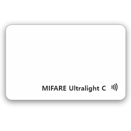 Белая RFID-карта Mifare Ultralight C (4/7 byte UID)