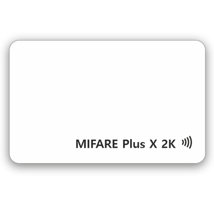 Белая RFID-карта Mifare Plus X 2K (4/7 byte UID) - фото 1 - id-p67343656