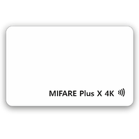 Белая RFID-карта Mifare Plus X 4K (4/7 byte UID)