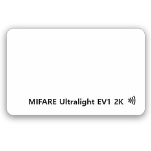 Белая RFID-карта Mifare Plus EV1 2K (4/7 byte UID)