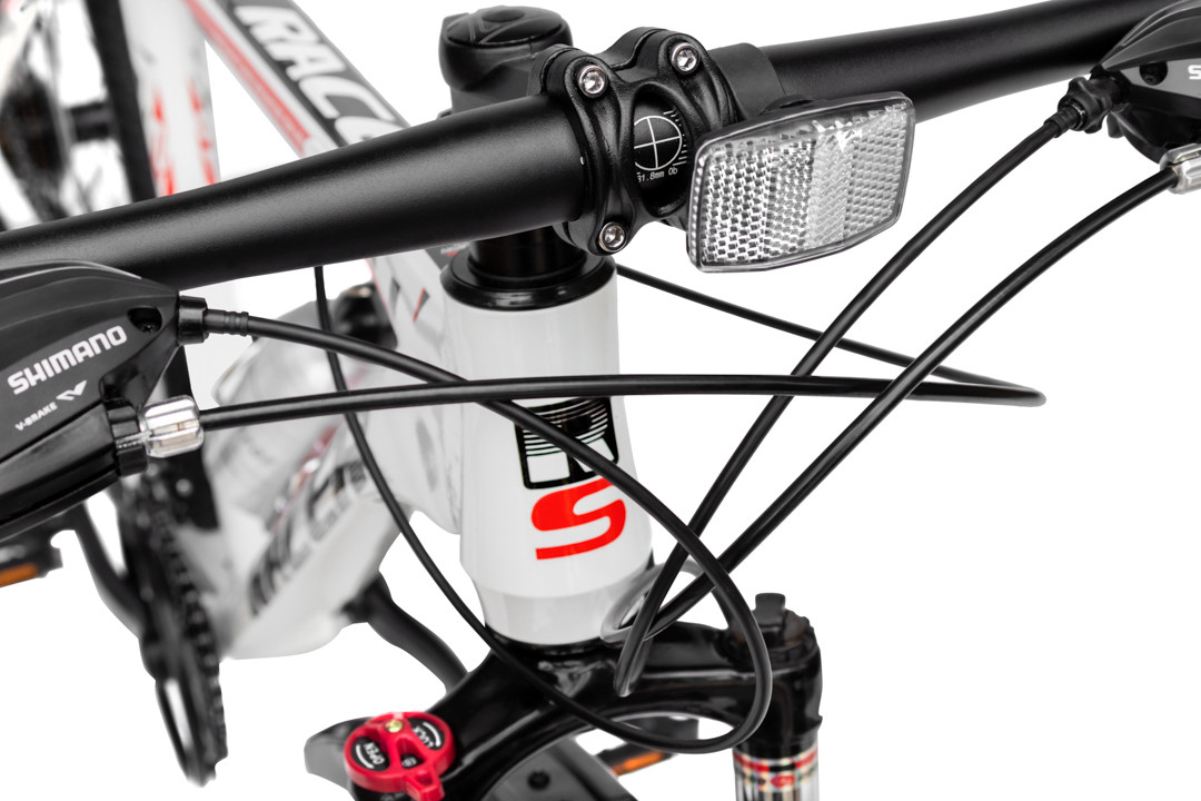 Горный велосипед RS Racer 27.5 (белый/красный) - фото 3 - id-p124141028
