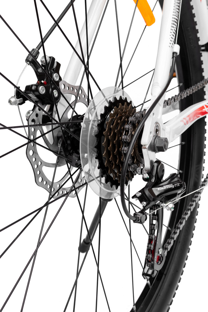 Горный велосипед RS Racer 27.5 (белый/красный) - фото 6 - id-p124141028