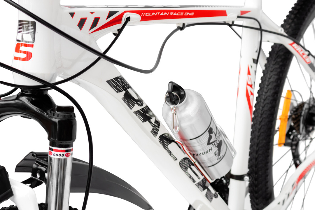 Горный велосипед RS Racer 27.5 (белый/красный) - фото 9 - id-p124141028