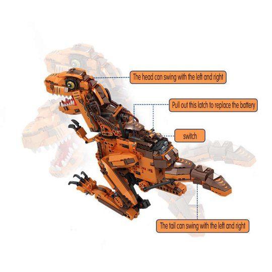 Конструктор робот тираннозавр тирекс на радиоуправлении, Winner 1127, аналог лего техник - фото 3 - id-p124966092