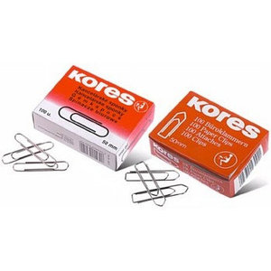 Kores Скрепки,  25мм/100шт в пачке