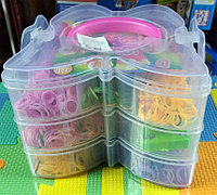 Набор резинок бабочка rainbow loom для плетения браслетов 4200 резинок