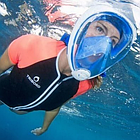 Маска для снорклинга (плавание под поверхностью воды) FREEBREATH с креплением для экшн камеры и беру, фото 7