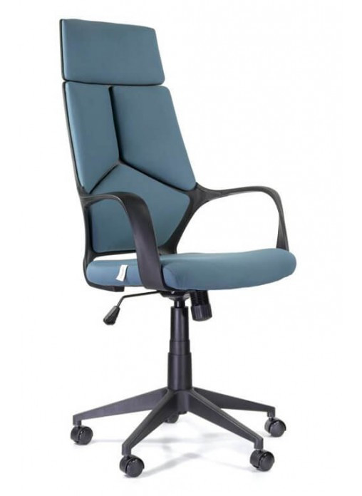 Кресло М-710 АЙКЬЮ/IQ BLACK (голубой) - фото 1 - id-p124983053