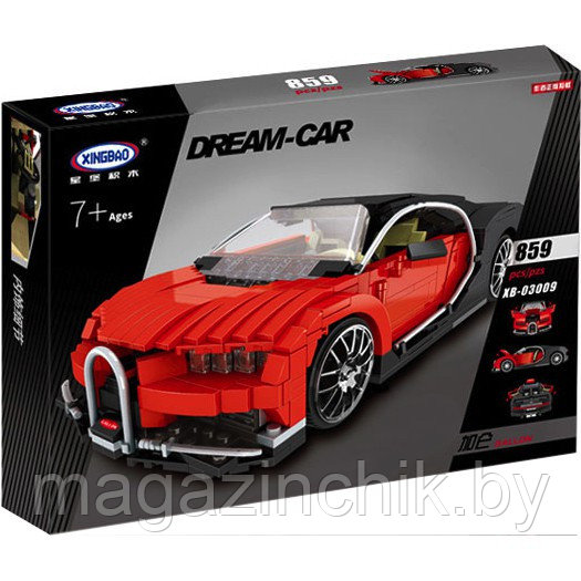 Конструктор Bugatti Veyron XINGBAO XB-03009 MOC, аналог Лего Техник - фото 1 - id-p124987753