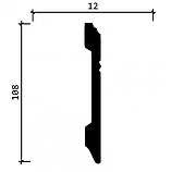 DD105 Плинтус широкий  (108x12x2000мм), фото 3