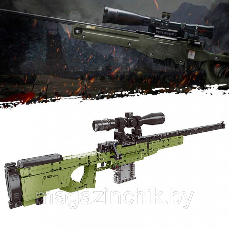 Конструктор Снайперская винтовка Оружие, 1491 дет., 24002, аналог LEGO - фото 4 - id-p124989041