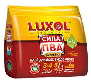 Клей обойный «LUXOL сила ПВА» (Standart), 100 г