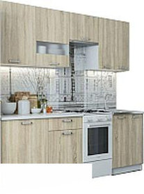 Кухонный гарнитур SV-мебель Розалия 1,7 Белый/Дуб сонома