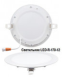 Светильник встраиваемый/панель светодиодная LED-R-170-12 круг, фото 4