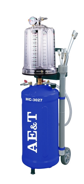 Установка, бочка для сбора отработанного масла через щуп AE&T HC-3027 с предкамерой 30 л
