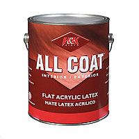 Краска для наружных и внутренних работ All Coat Flat Acrylic Latex
