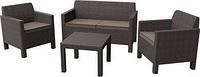 Комплект мебели Orlando 2 Seater, коричневый