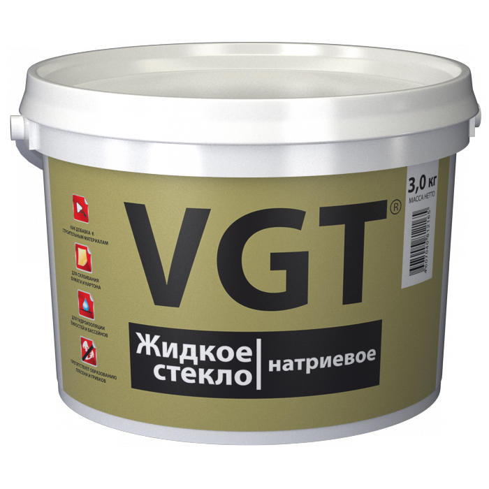 СТЕКЛО ЖИДКОЕ НАТРИЕВОЕ 3кг VGT