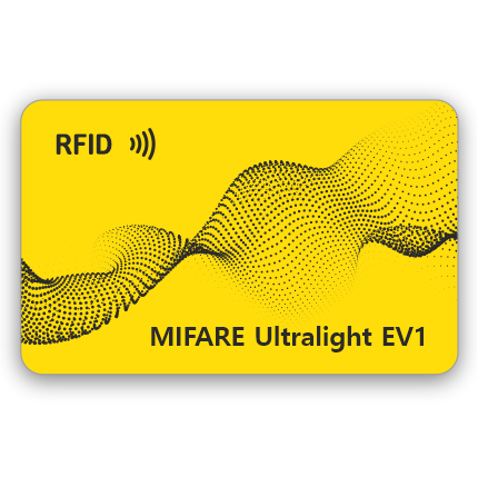 Пластиковая RFID-карта Mifare Ultralight EV1 (4/7 byte UID) с печатью