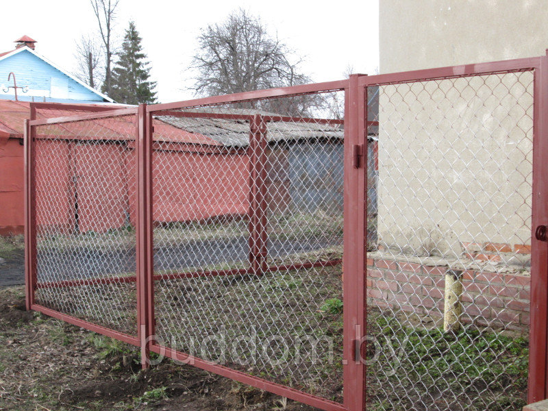 Забор из сетки рабицы со столбами и калиткой (комплект).. - фото 4 - id-p125034179
