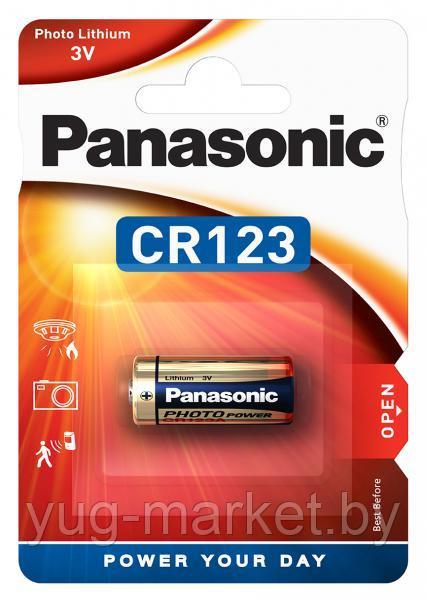 Батарейка PANASONIC Lithium CR123A BP