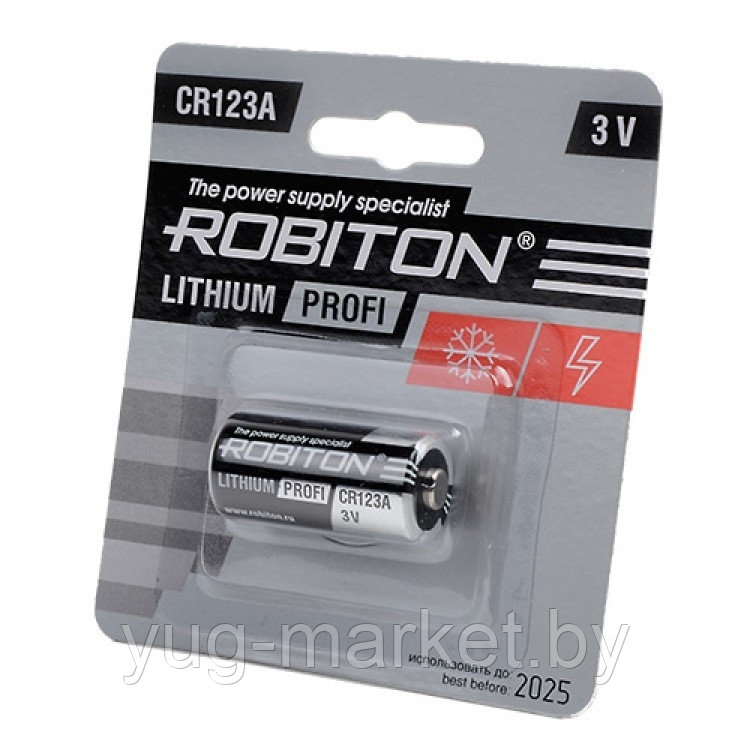 Батарейка ROBITON PROFI R-CR 123A-BL1