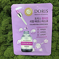 Тканевая маска для лица антивозрастная с коллагеном Jigott Doris Collagen Real Essence