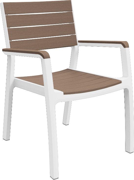 Стул c подлокотниками Гармония (Harmony armchair), белый-капучино