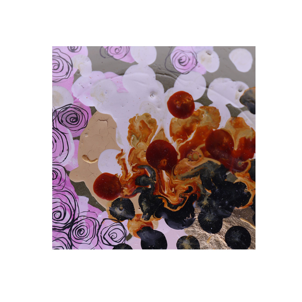 Тарелка сувенирная (розовая, с ангелом и букетом роз) - фото 2 - id-p125127394