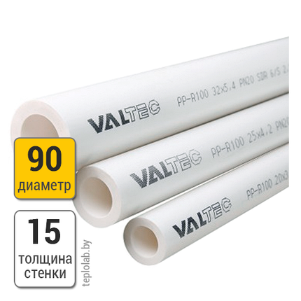 Труба полипропиленовая Valtec 700.0020 SDR6 PN20 90х15, фото 2