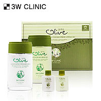 Набор для ухода за мужской кожей Олива Olive for Man Fresh 2 Items Set 3W Clinic