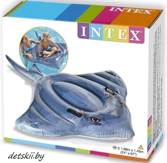 Intex Надувной плот Скат 1.88м x 1.45м - фото 1 - id-p125184049