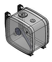 Бак гидравлический алюминиевый с боковым фланцем для крепления распределителя (130 литров)
