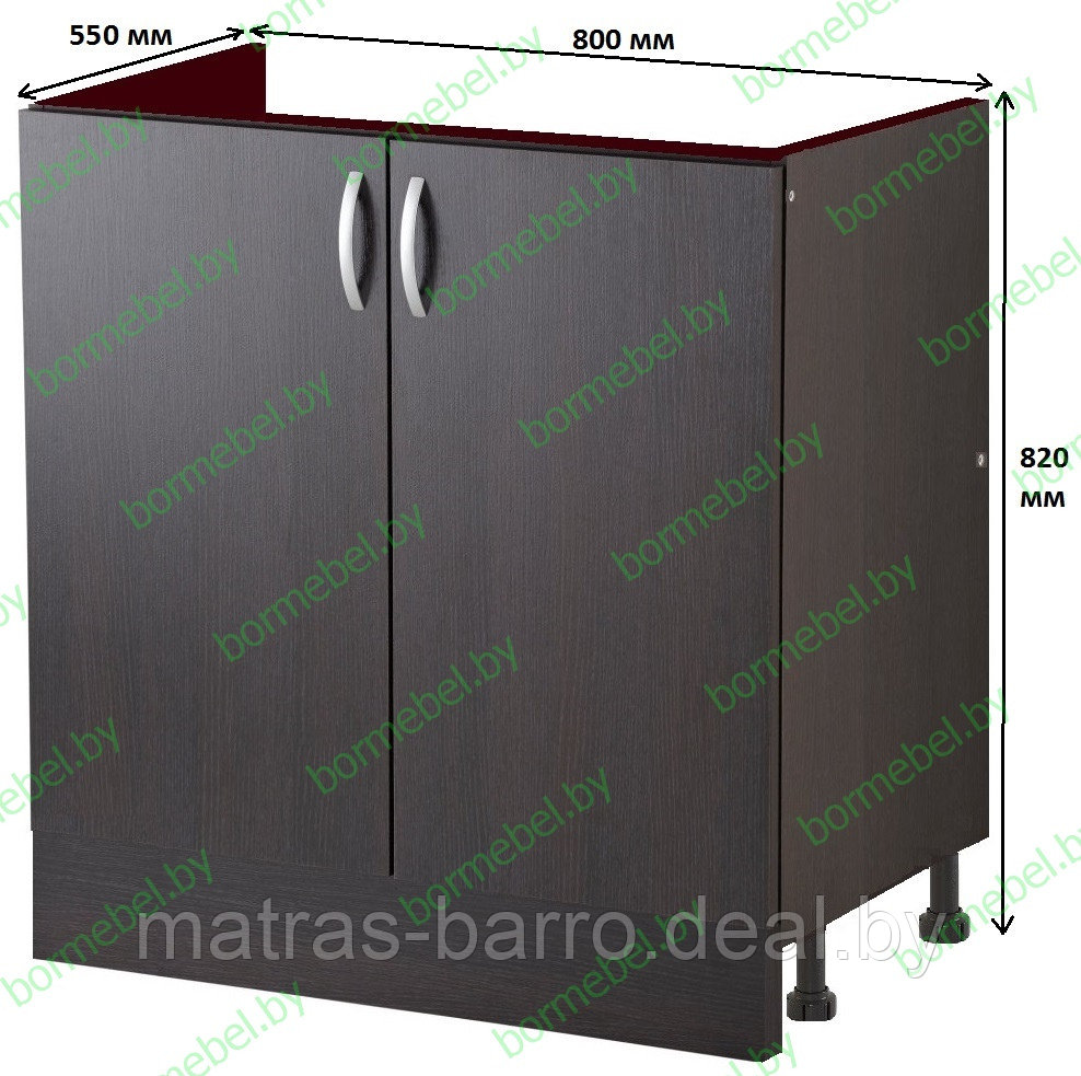 Кухонный шкаф НШ80м (80х57 см) под накладную мойку - фото 1 - id-p125199680
