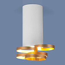 Накладной точечный светильник DLN102 GU10 белый/золото, фото 3