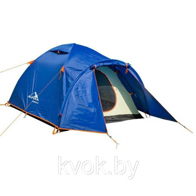Палатка туристическая ALPIKA Ranger-4, 4-х местная, 220х250х150 см, Ripstop PU 3000 - фото 1 - id-p117212967