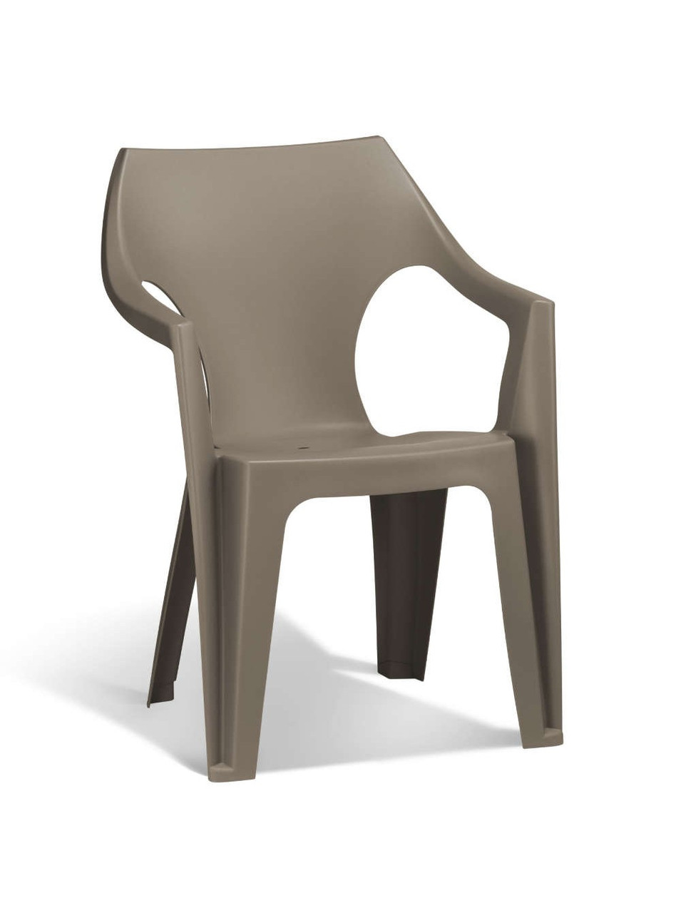 Пластиковый стул Данте (Dante LowBack chair), коричневый