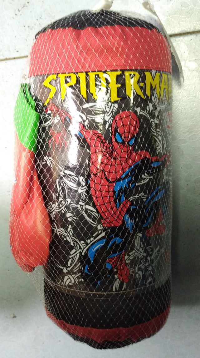 Детский набор для бокса груша+перчатки человек паук spider men - фото 1 - id-p125259830