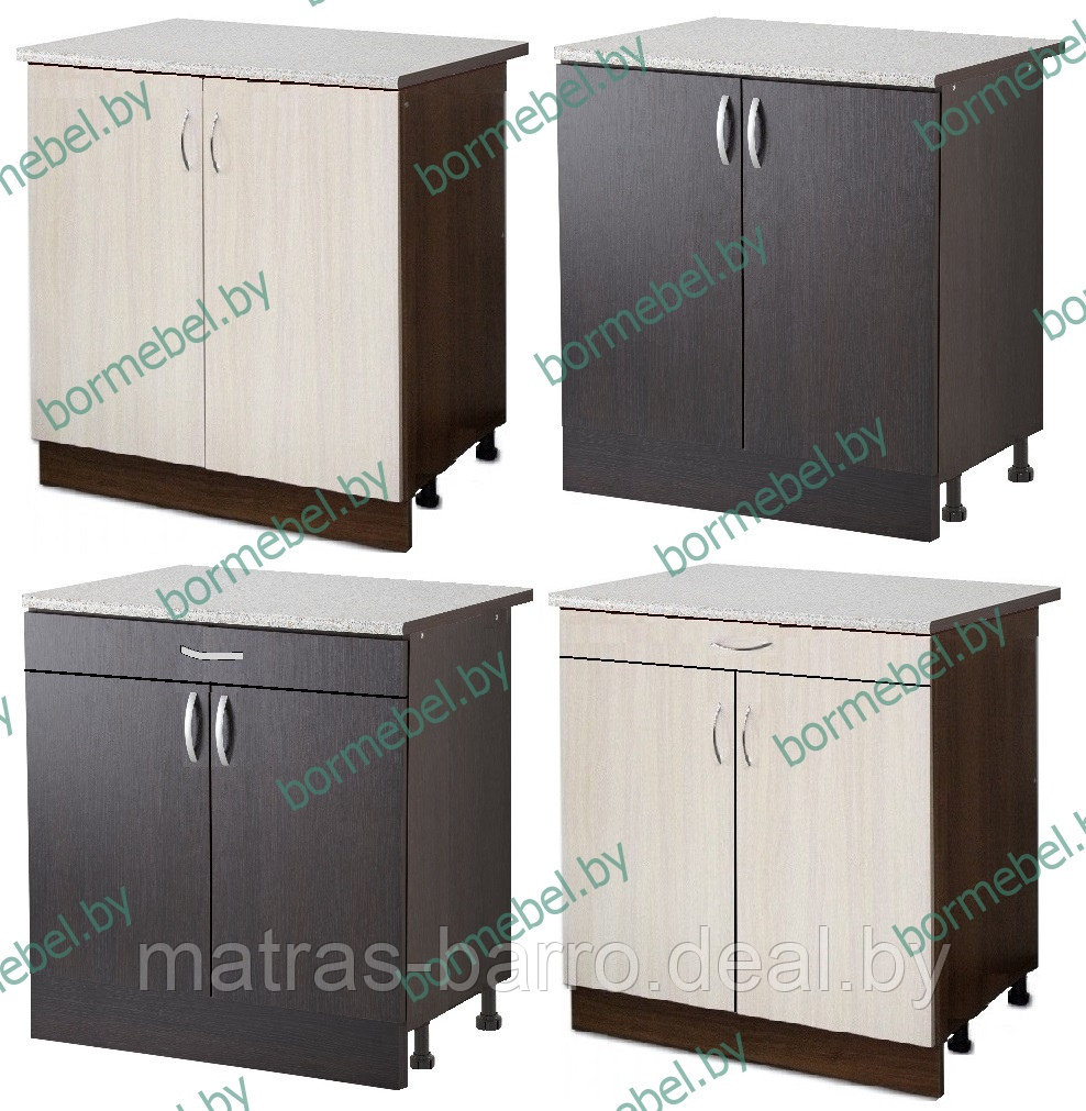 Кухонный напольный шкаф со столешницей 60 см + верхний шкаф с полкой 60 см - фото 3 - id-p125264711