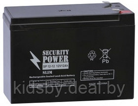 Аккумуляторная батарея к ибп Security Power SP 12-12 F2 Slim (12В/12 А ч)