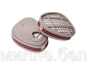 Фильтр 6510 Jeta Safety (2 шт в уп.) (с байонет. крепл. для защ. от орг. газов и паров A1)