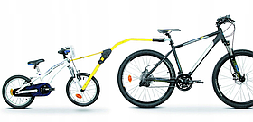 Прицепное устройство детского велосипеда к взрослому (желтое)